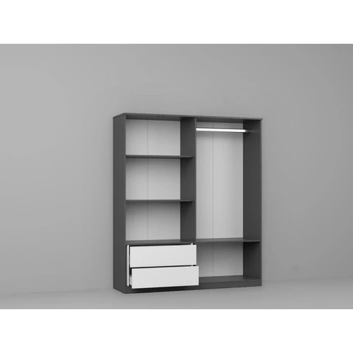 Gardrób szürke 164,4 cm - C7