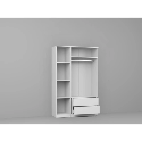 Gardrób fehér 124 cm - C5