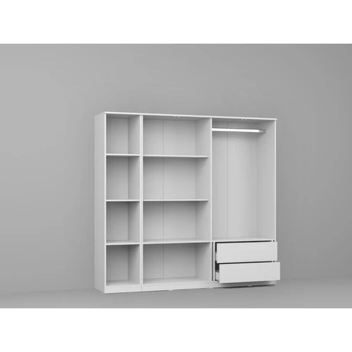 Gardrób fehér 205,4 cm - C9