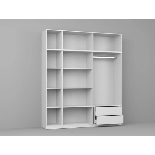 Gardrób fehér 205,4 cm - C10