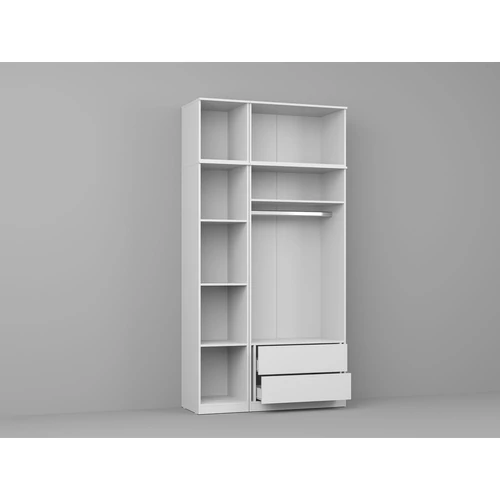 Gardrób fehér 124 cm - C6