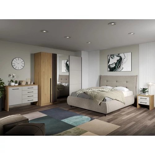 Hálószoba komplett Olymp - Hickory+fehér - C14