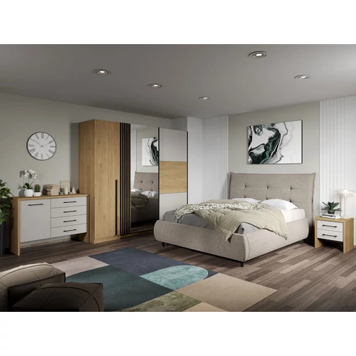 Hálószoba komplett Olymp - Hickory+fehér - C15