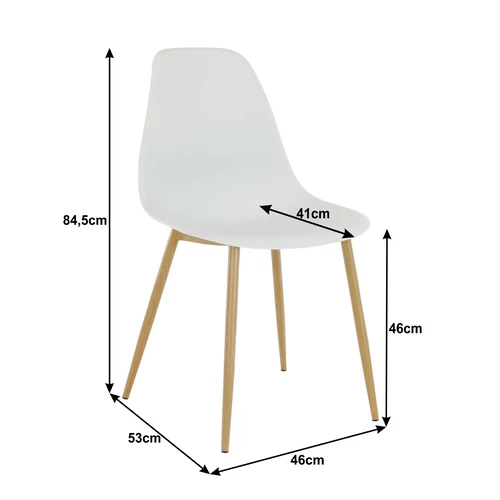 Elegáns fehér szék a nappalihoz