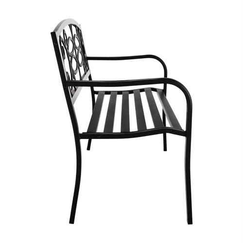 VENDa: Fehér kerti pad  fekete színben
