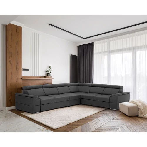 Időtálló stílus Luxus szürke sarok ülőgarnitúra SEGORIA LUX