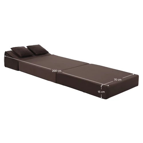 Összecsukható matrac/fotel  2v1  barna Taupe  PELOS
