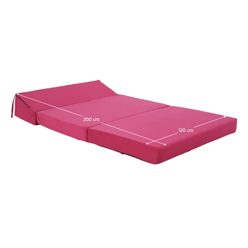 VEDIS 2v1 összecsukható matrac/fotel rózsaszín magenta