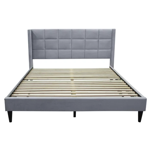 Modern design szürke velvet szövetrel