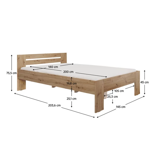 Elegáns BASIS modell  140x200 cm méretben
