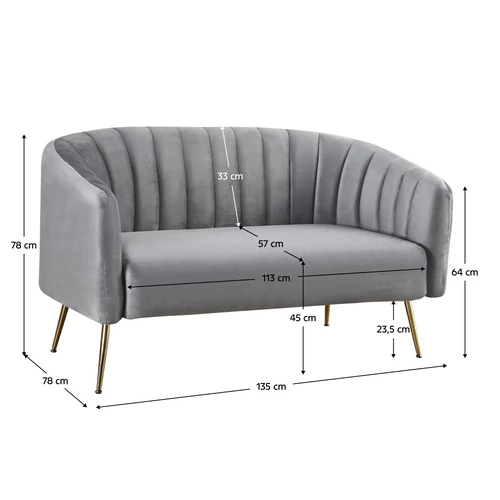 Design kétszemélyes bútor.
