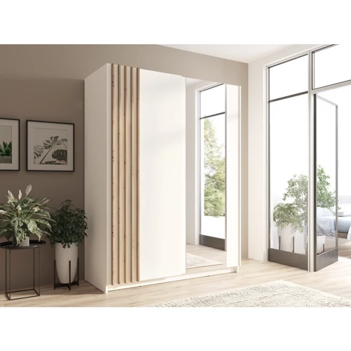 Modern design fehér/artisan tölgy kombinációban