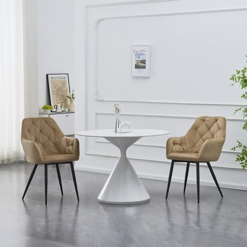 VERIO NEW bézs velvet design fotel