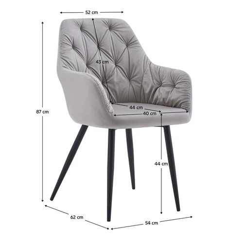 Elegáns kényelem a szürke velvet szövetben
