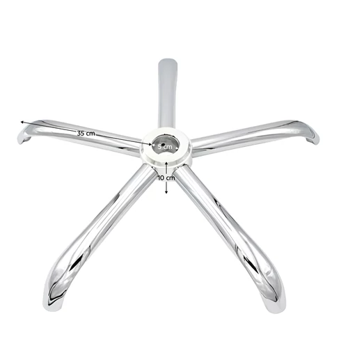 Krómozott talp  sugár 35 cm