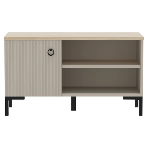 Taupe/silverjack tölgy színű cipősszekrény