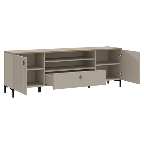 Elegáns taupe/silverjack tölgy színű állvány