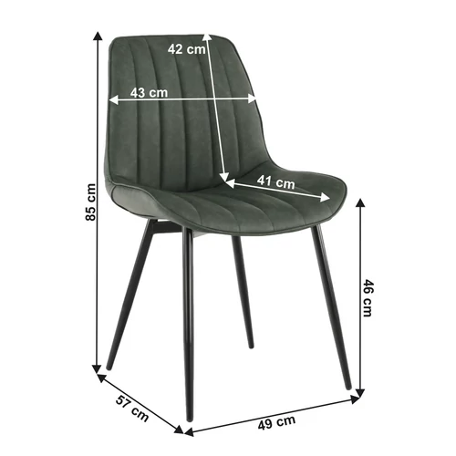 Elegáns és kényelmes ekobőrből készült szék