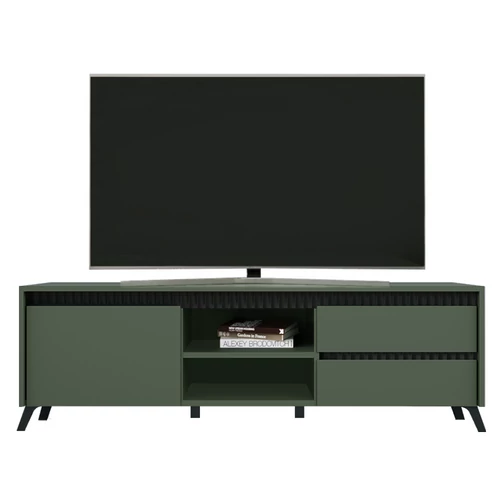 Smoke zöld/fekete Longy RTV1K2So TV-asztal