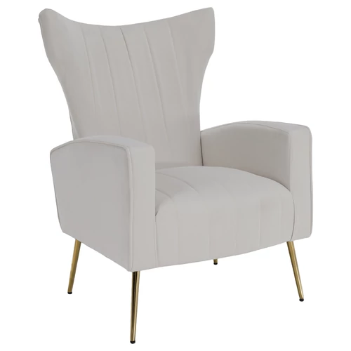 Relaxfotel, bézs Velvet szövet, BARET
