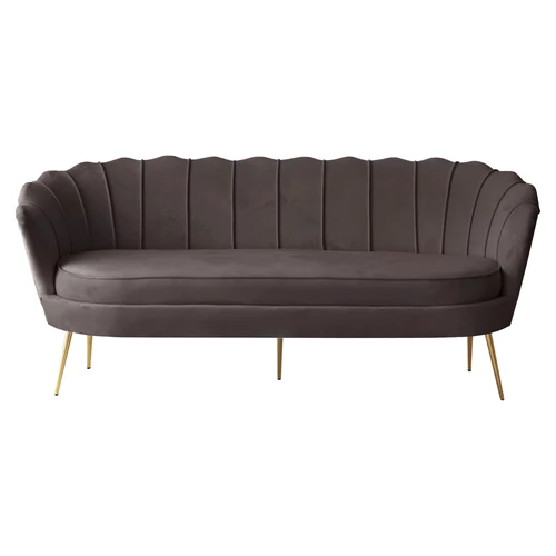 Luxus kanapé szürkésbarna velvet szövetben