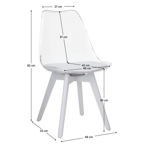 Modern design  fehér színben a Bali 3 NEW szék.