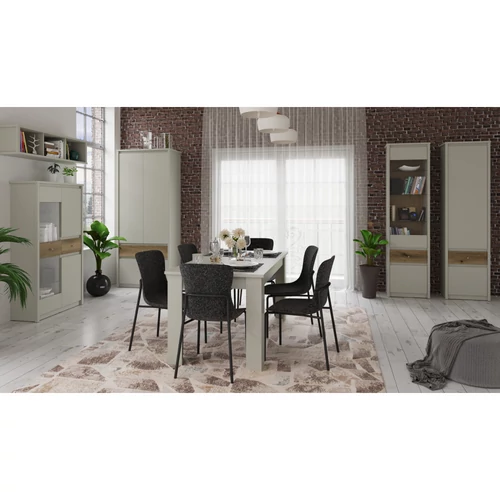 Elegáns karos design  160-210x91 cm méretben.  Kihúzható asztal KAROS felüppel