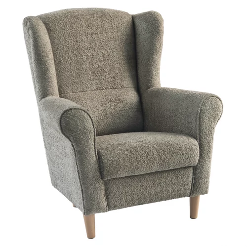 Füles fotel, szürkésbézs Taupe szövet Coral, CHARLOT