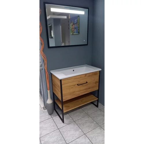 Elegáns fekete kerettel  100 cm-es átmérővel.  Modern design és funkciósság