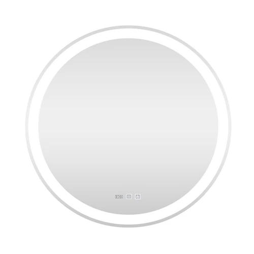 Viva AURA Led TOUCH fürdőszobai tükör - páramenetesítővel - órával - átm. 60 cm