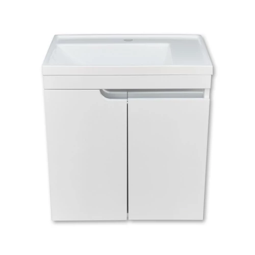 PIRAMIDA EURIDIKA 60LH fali függesztett fürdőszobabútor öntött műmárvány mosdóval 60 cm