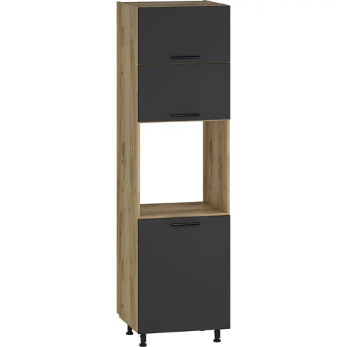 VENTO DP-60/214 magas rakodószekrény, szín: craft tölgy/antracit