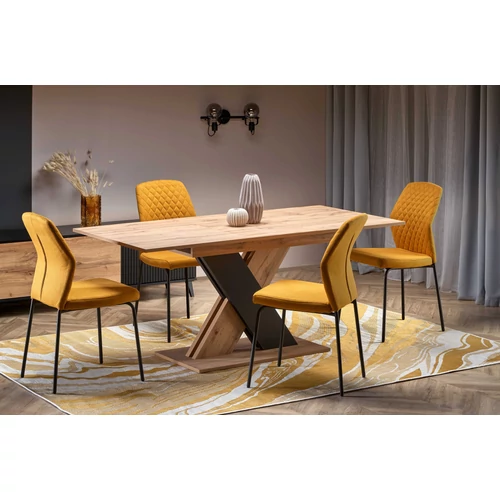 Elegáns tölgyes asztal modern megjelenéssel