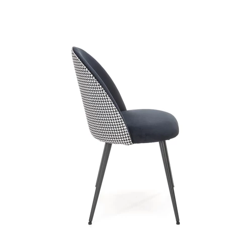 Elegáns K478 szék fehér-fekete