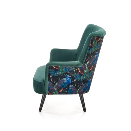 Modern design sötétzöld-fekete