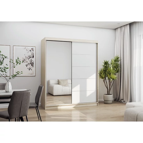 Modern design és tükörfal.  160 cm magas Bono 05 gardrób