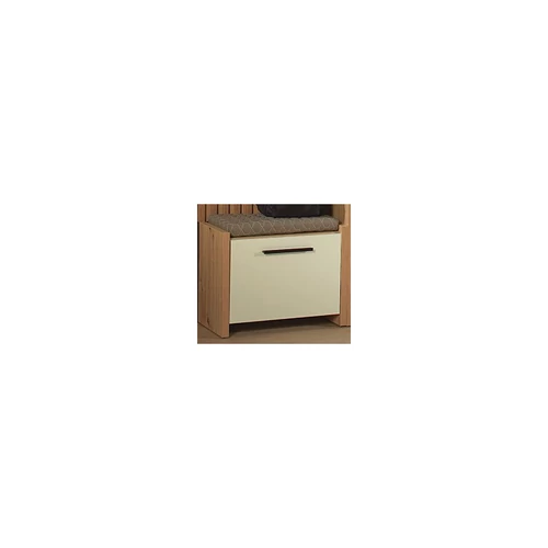 SOLARIS mini komód 60 cm világos tölgy-grafit - 4. kép
