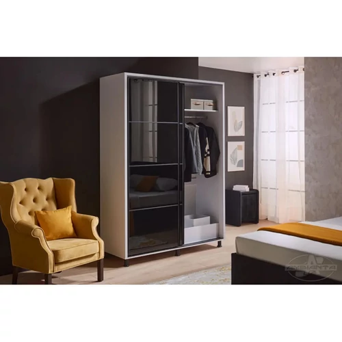 Tolóajtós gardróbszekrény VENUS 2.0 m Tükör gomba - 30. kép
