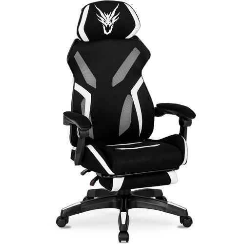 MAXIMO Forgós Gamer Szék Fekete/Fehér