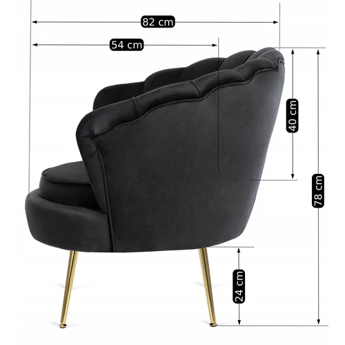 Modern design  fekete színben.
