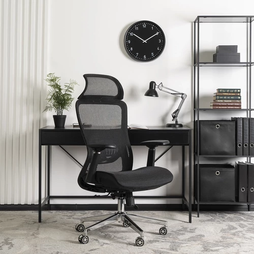 Litos ergonomikus fekete forgószék