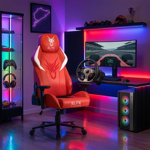 Nexon piros forgó gamer szék