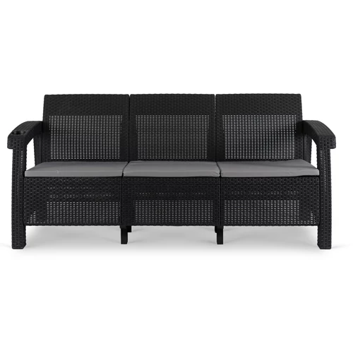 Elegáns fekete színben a technorattan