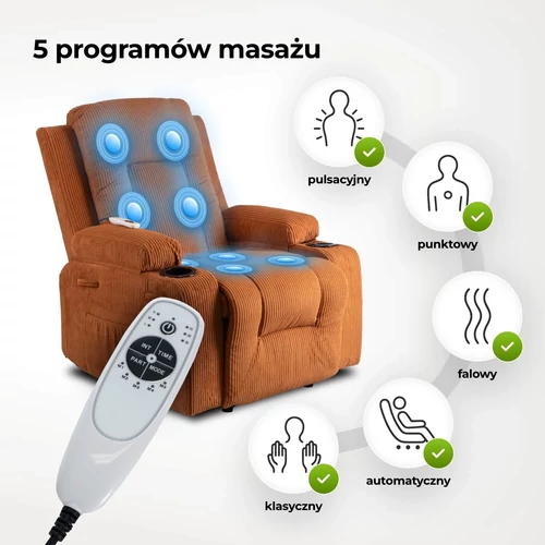 Masszírozó funkcióval