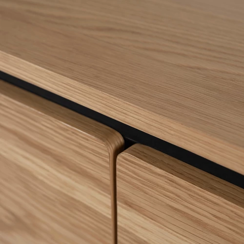 Modern design  tölgy fa felület.  BECK Fiókos Komód Tölgy