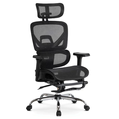 KAIR ergonomikus fekete forgószék