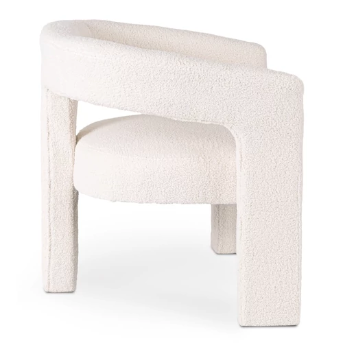 Stílusos boucle textúrájú fotel