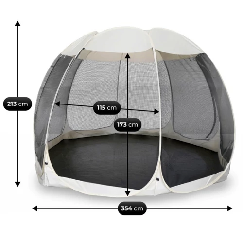 Pawilon CAMA 354 cm Altana Ogrodowa Beż/Fekete