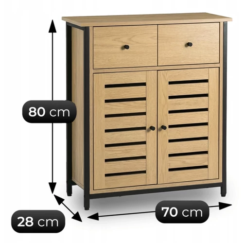 AMAYA cipősszekrény 70 cm, tölgy