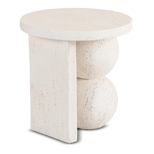 RICO dohányzóasztal 45,5 cm, krémszínű/bézs